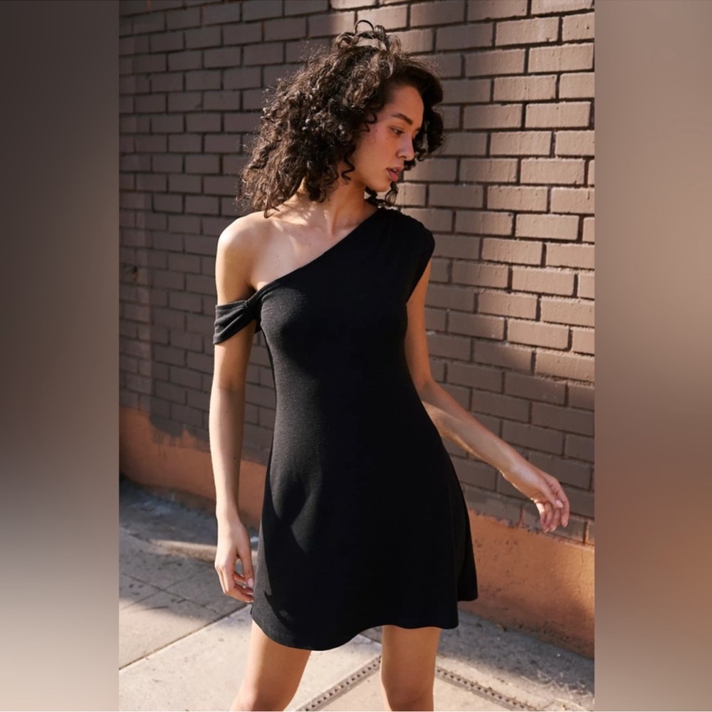 NWT! Free People Beach Cora Mini Dress In Black - Picture 3 of 4